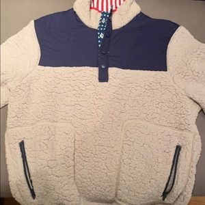 American flag, southern proper quarter zip